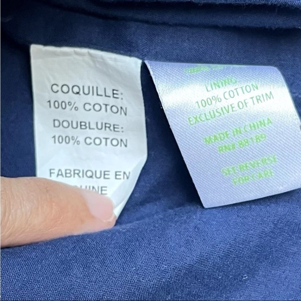 Lilly Pulitzer Augusta Shift Dress Sz 0 Applique Anchors Nautical Navy Gold EUC - Picture 11 of 15